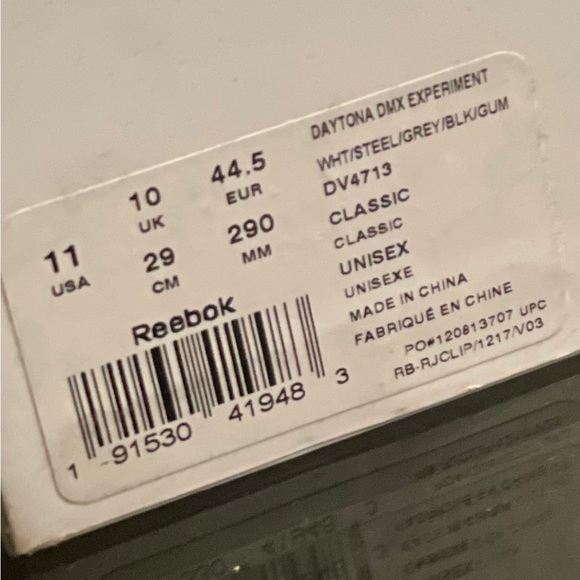 *Brand New* Reebok Pyer Moss x Daytona DMX Experiment Mens Size 11 - Picture 6 of 6